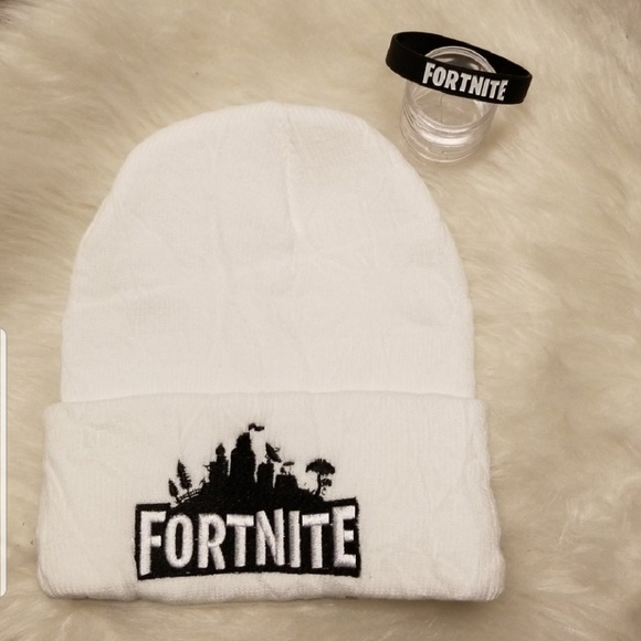 🛍LAST ONE🛍 Fortnite WHITE embroidered beanie - Picture 2 of 5